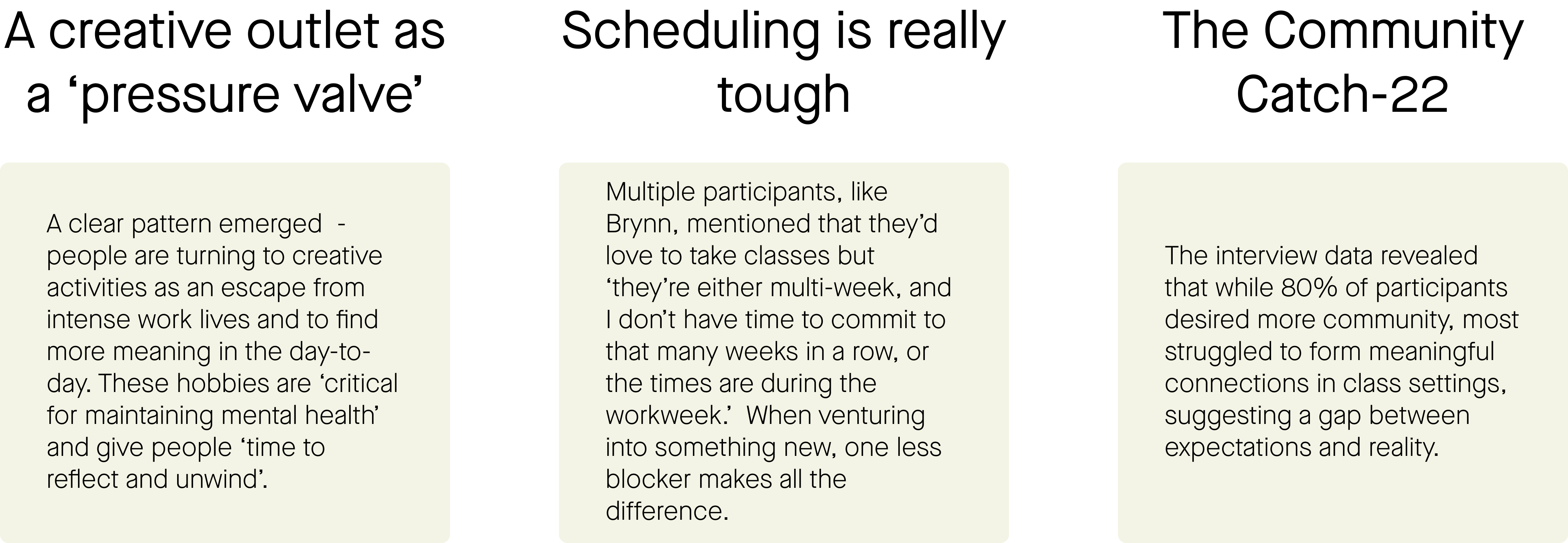 User interview 3