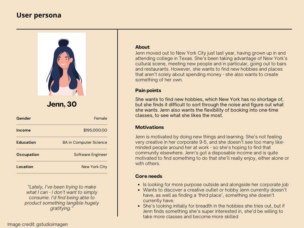 User persona 2