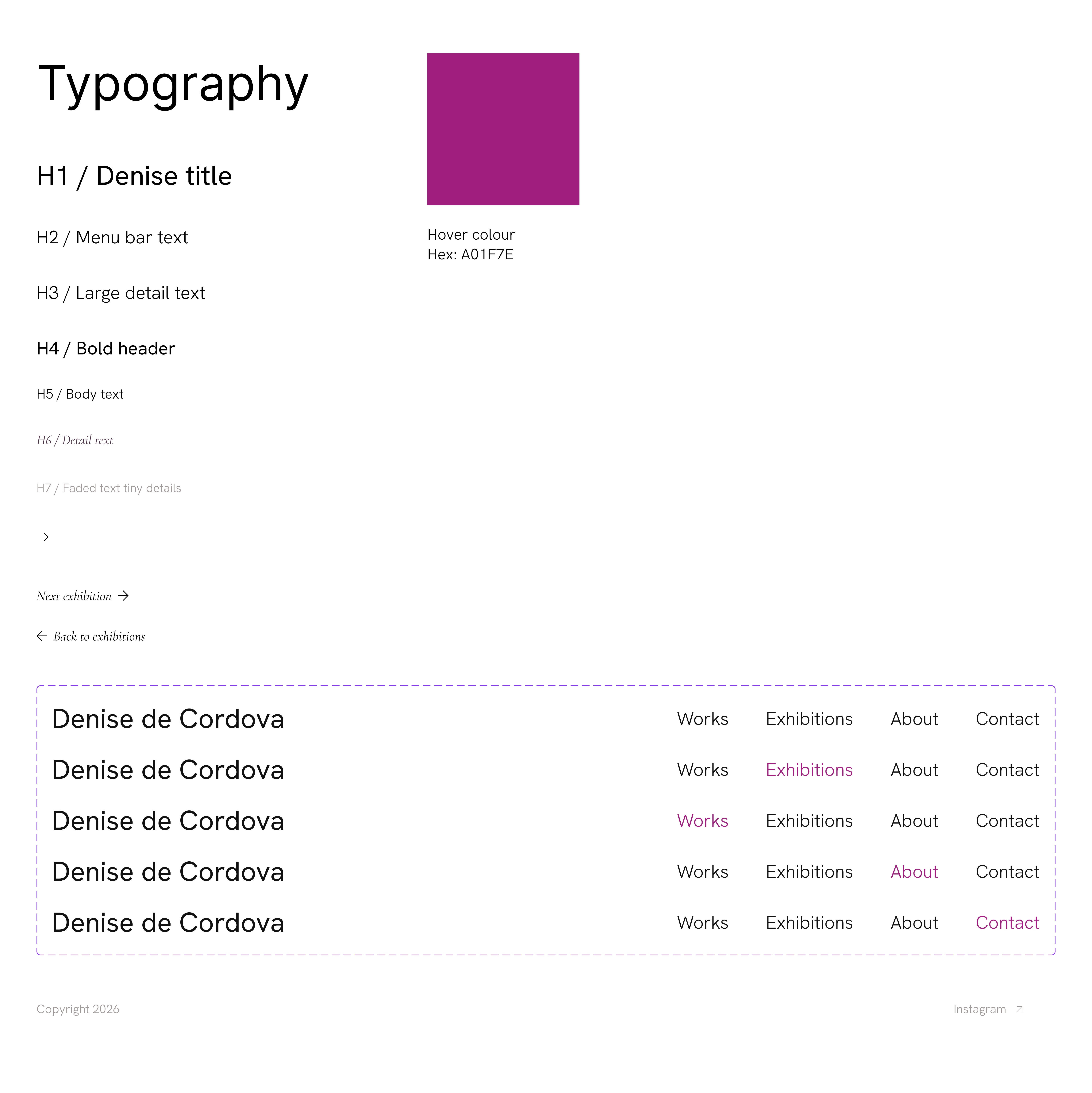 Denise de Cordova brand identity