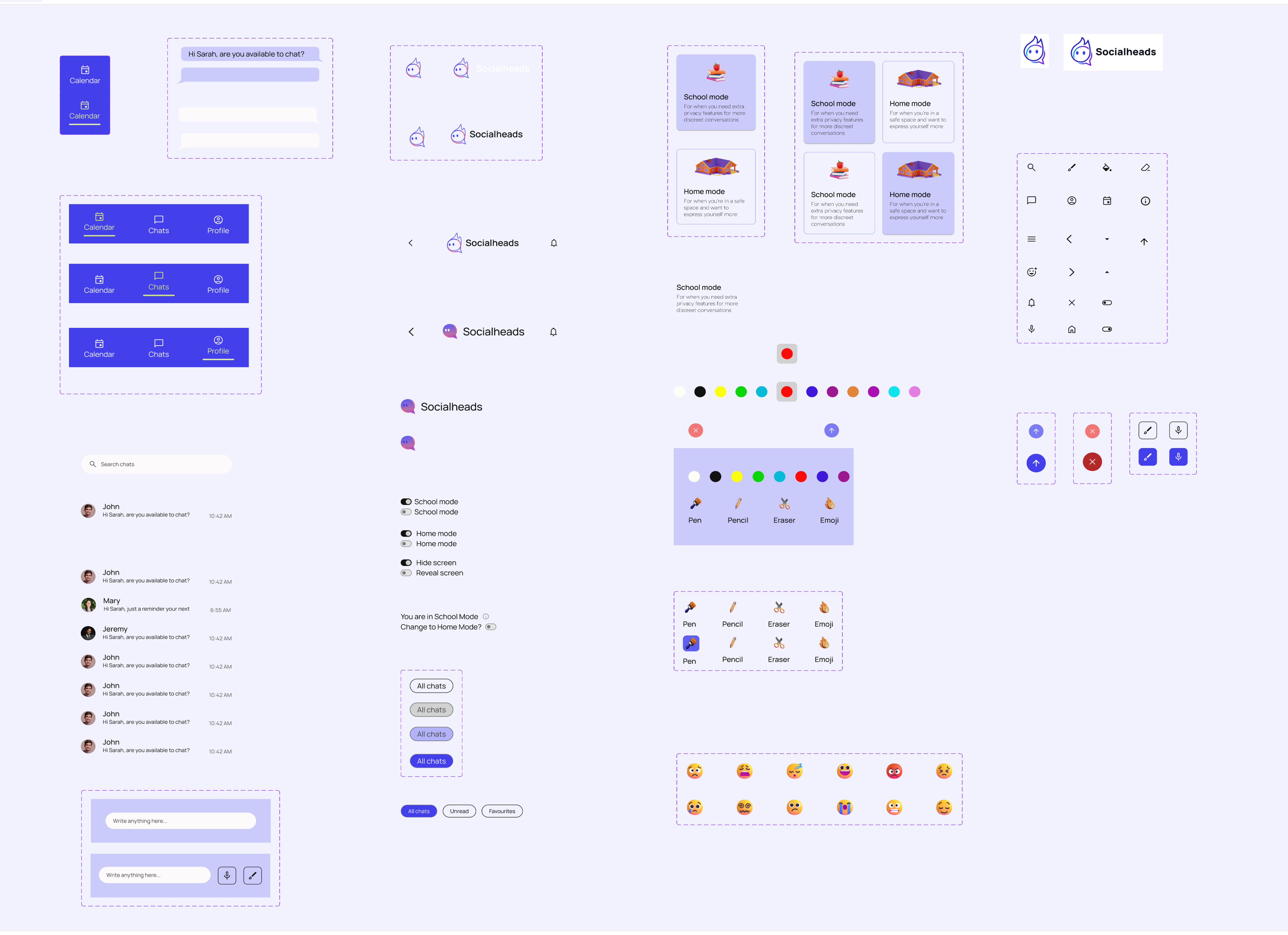Socialheads final screens